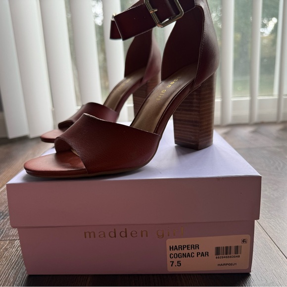 Madden Girl - Harperr Cognac Heels (NWT) - Picture 2 of 8